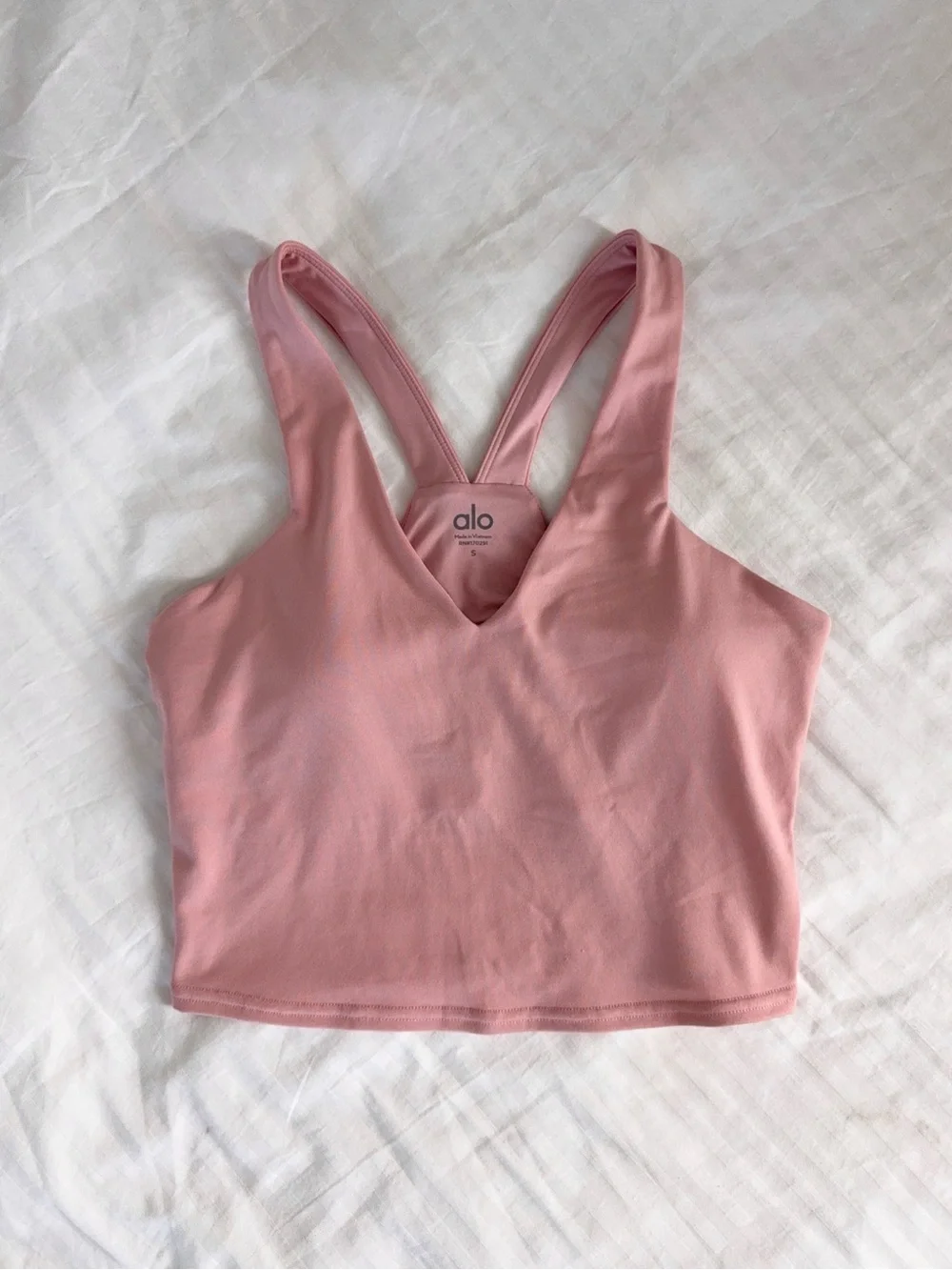 Vintage Pink 🩷 ALO Airbrush Real Bra Tank (Size S)